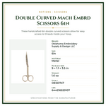 Product Specifications – Double Curved Mach Embrd Scissors 6in