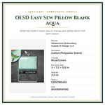 Product Specifications – OESD Easy Sew Pillow Blank Aqua