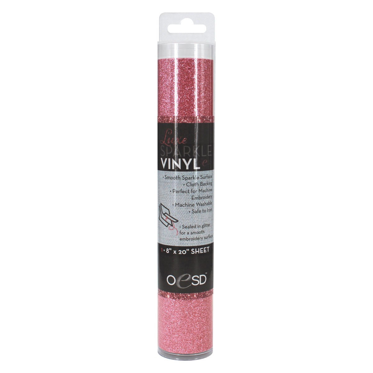 Sparkle Vinyl 8in x 20in Pink