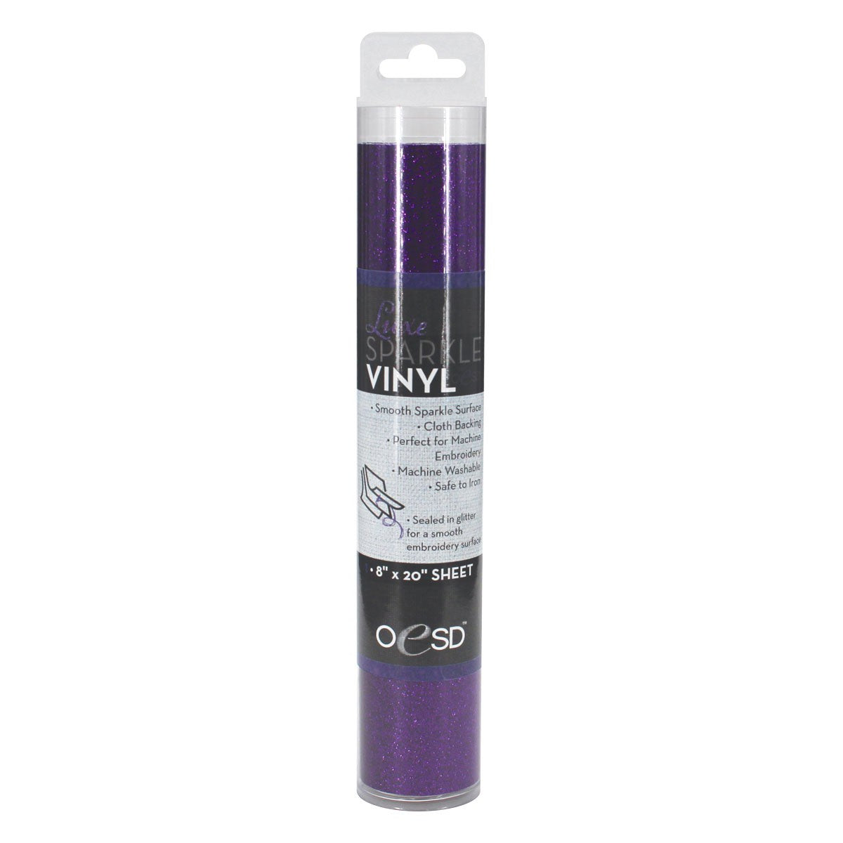 Sparkle Vinyl 8in x 20in Purple