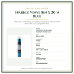Product Specifications – Sparkle Vinyl 8in x 20in Blue