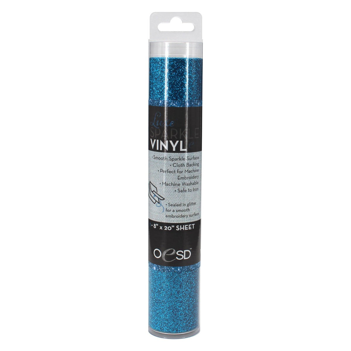 Sparkle Vinyl 8in x 20in Blue