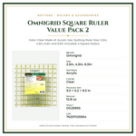 Product Specifications – Omnigrid Square Ruler Value Pack 2