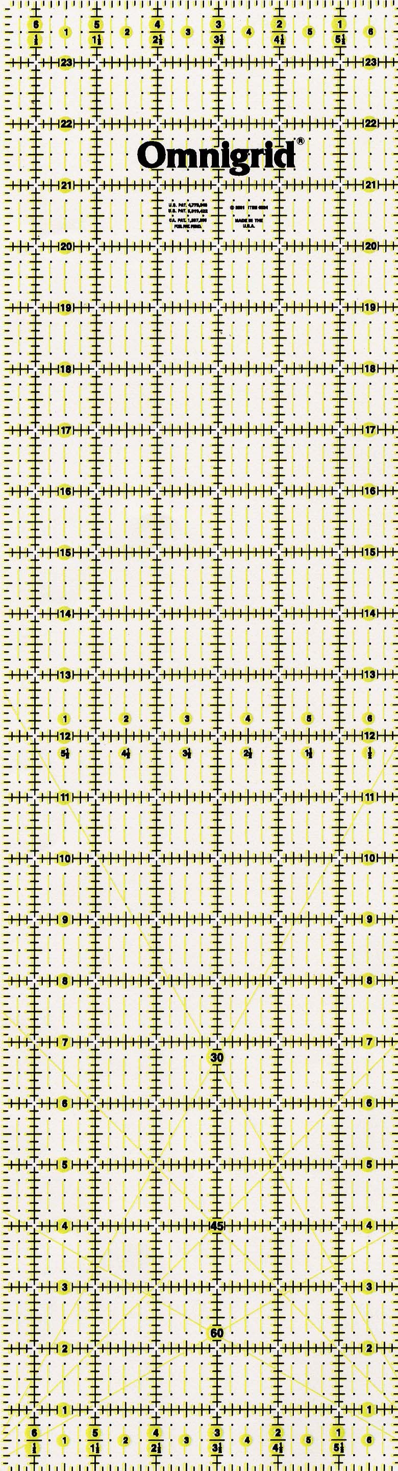 Omnigrid Ruler 6 1/2in x 24in