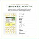 Product Specifications – Omnigrid 5in x 10in Ruler