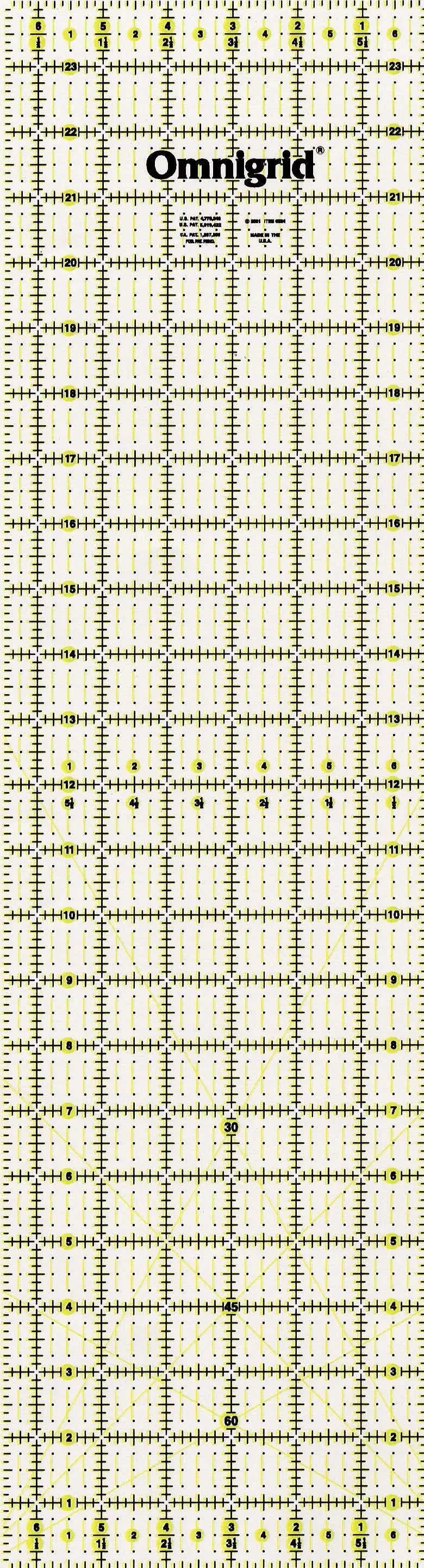 Omnigrid Ruler 6 1/2in x 24in