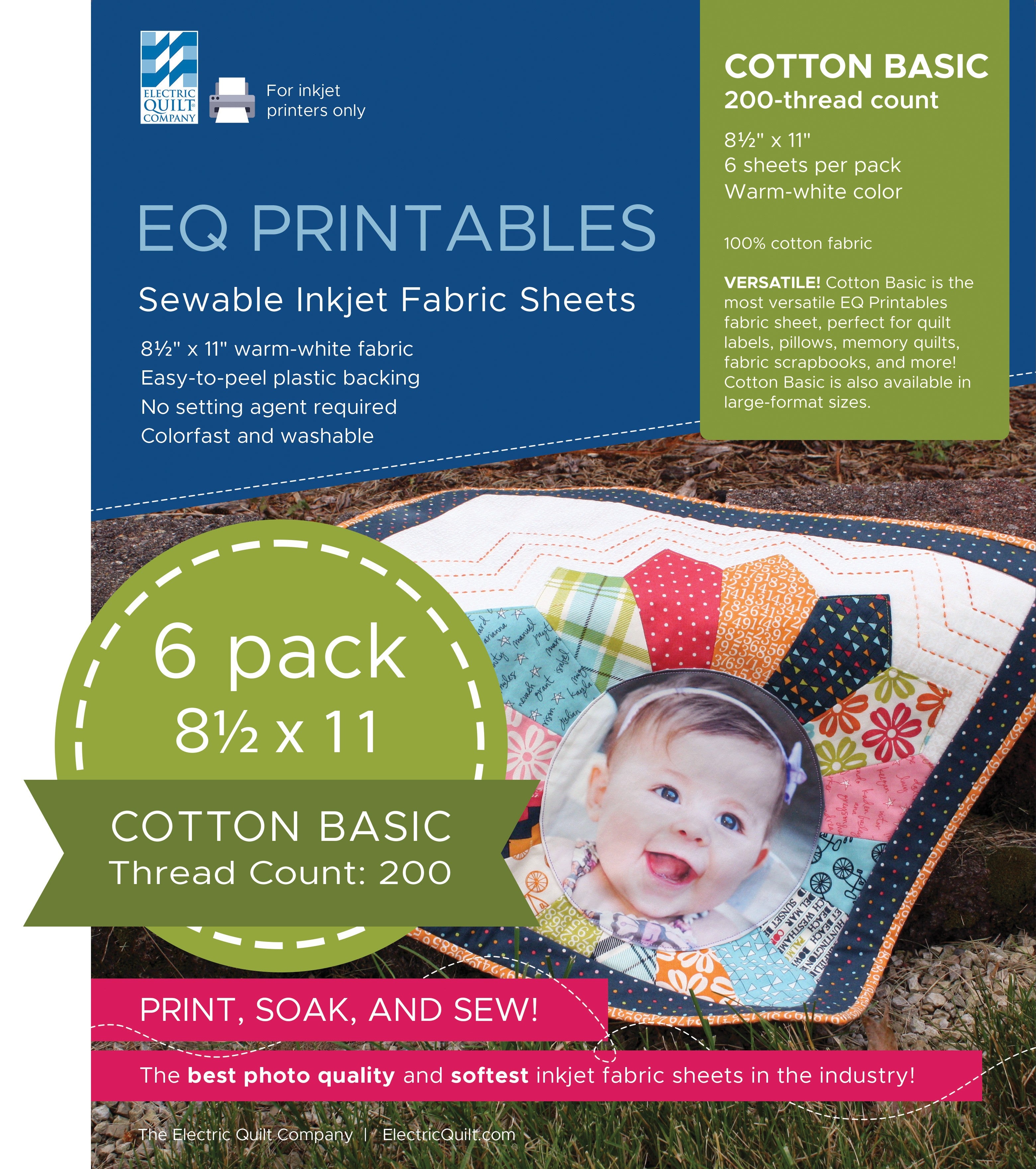 EQ Printables Inkjet Fabric Sheets