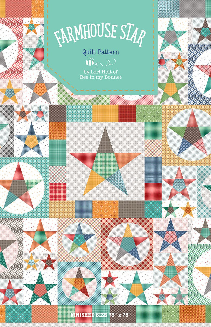 Bee Plaids Farmhouse Star Quilt Pattern