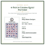 Product Specifications – 4-Patch Charm Quilt Pattern