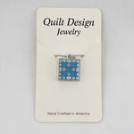 Quilt Pendants Patience Blue Pink