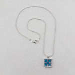 Quilt Pendants Patience Blue Pink