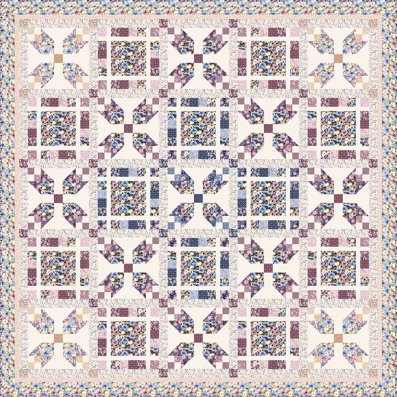 Modern Prairie Twilight Tulips Quilt Pattern