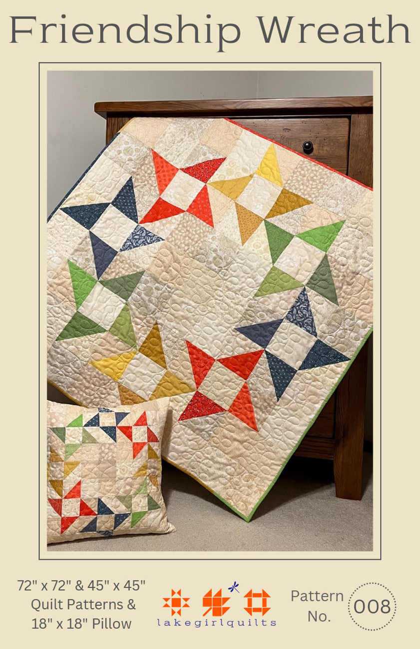 Friendship Wreath by Lake Girl Quilts