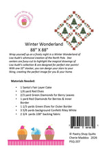 Pastry Shop Quilts Winter Wonderland Quilt Pattern