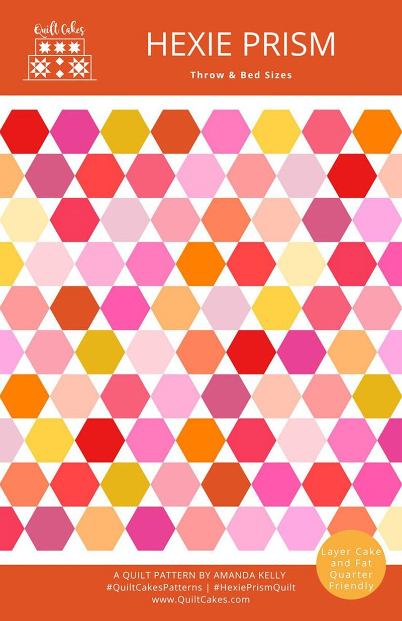 Quilt Cakes Hexie Prism Quilt Pattern