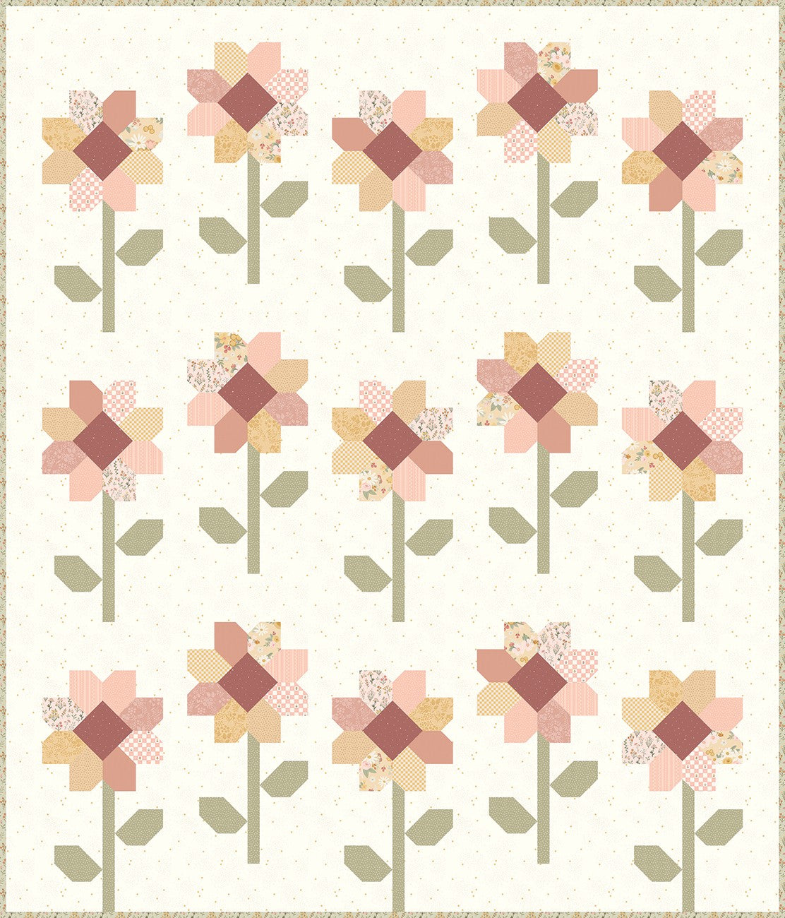Apples & Beavers Sunflowers Quilt Pattern