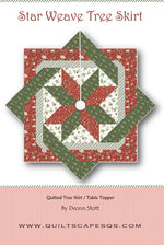 Quiltscapes Star Weave Tree Skirt Pattern