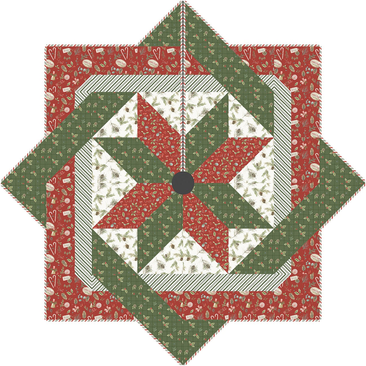 Quiltscapes Star Weave Tree Skirt Pattern