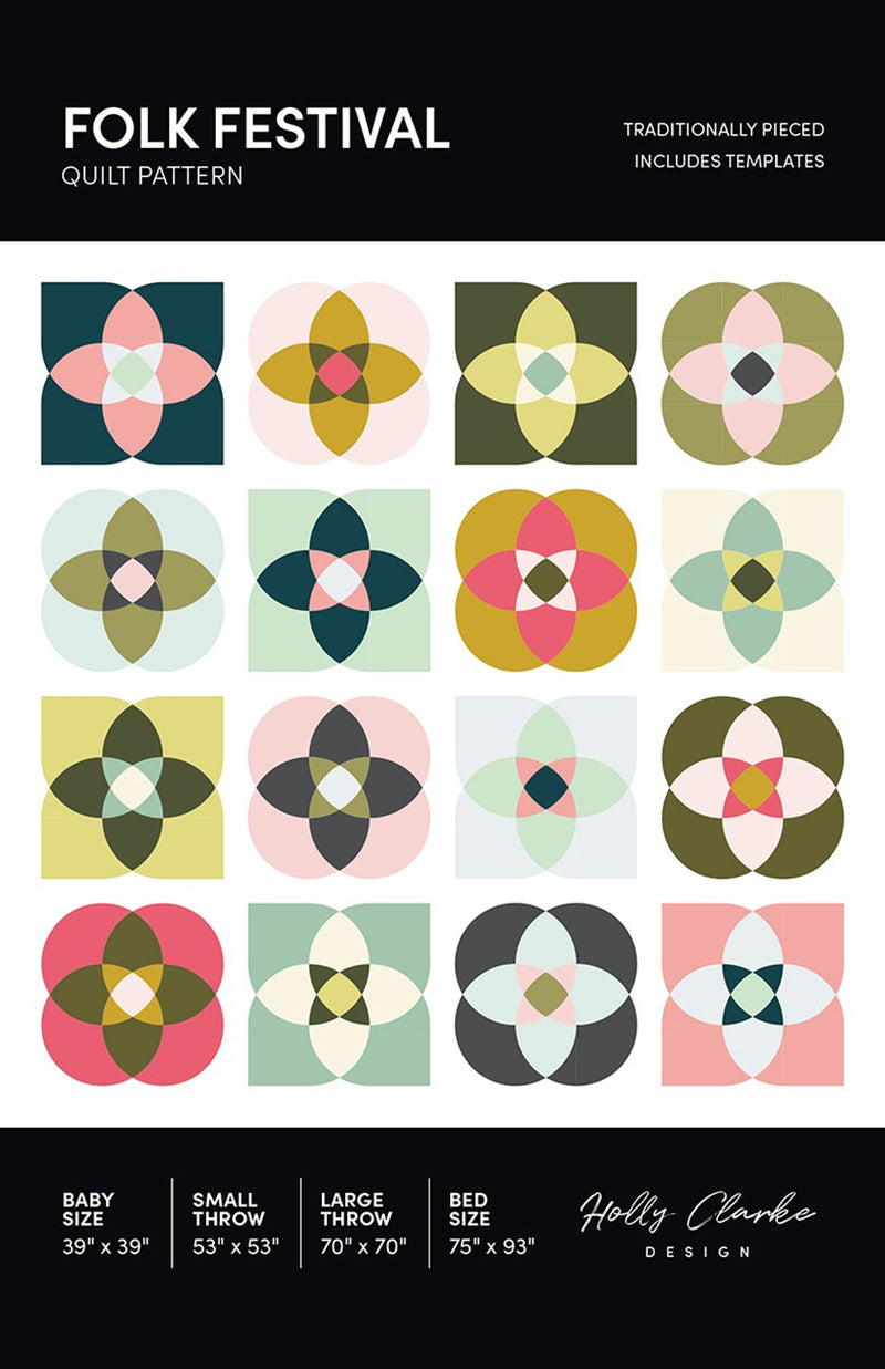 Holly Clarke Design Folk Festival Quilt Pattern