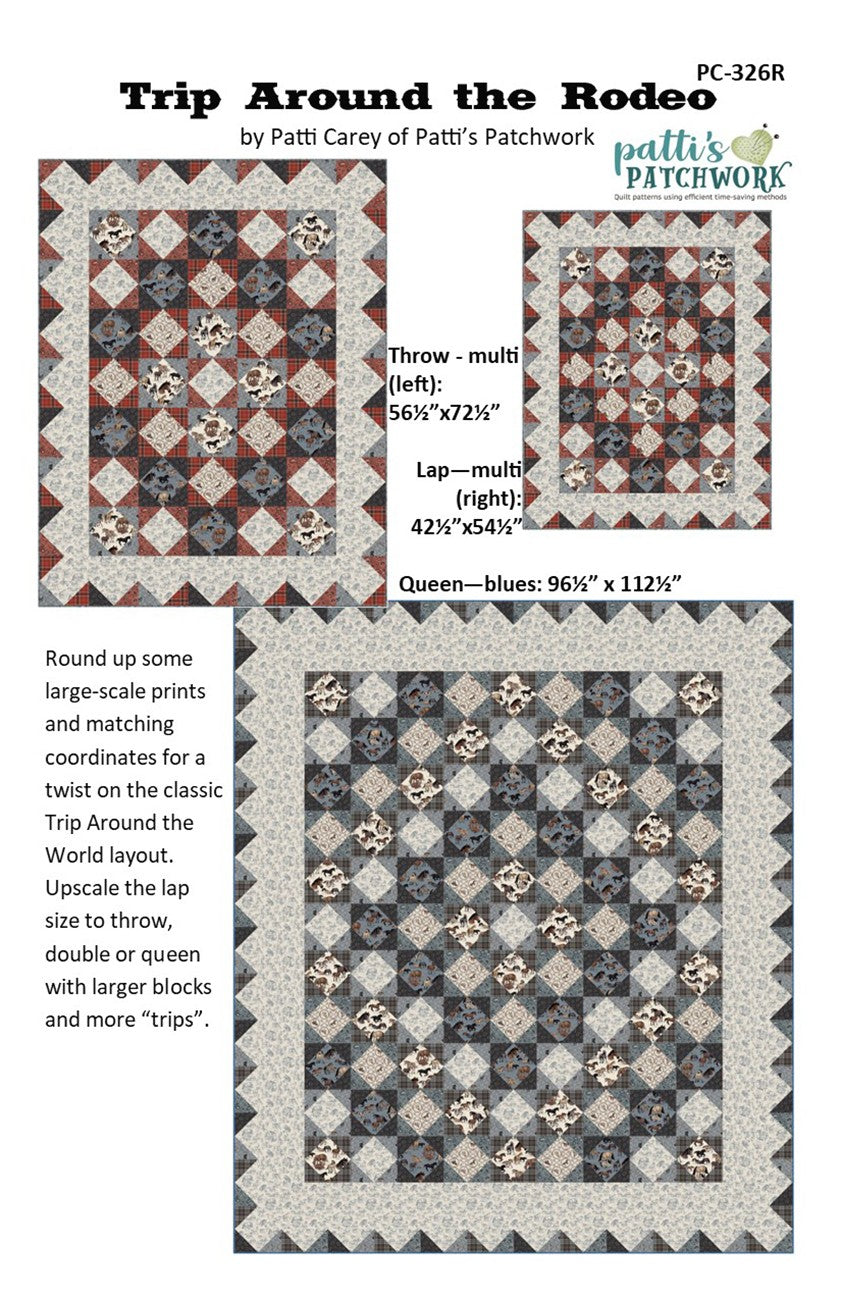 Patti's Patchwork Trip Around the Rodeo Quilt Pattern