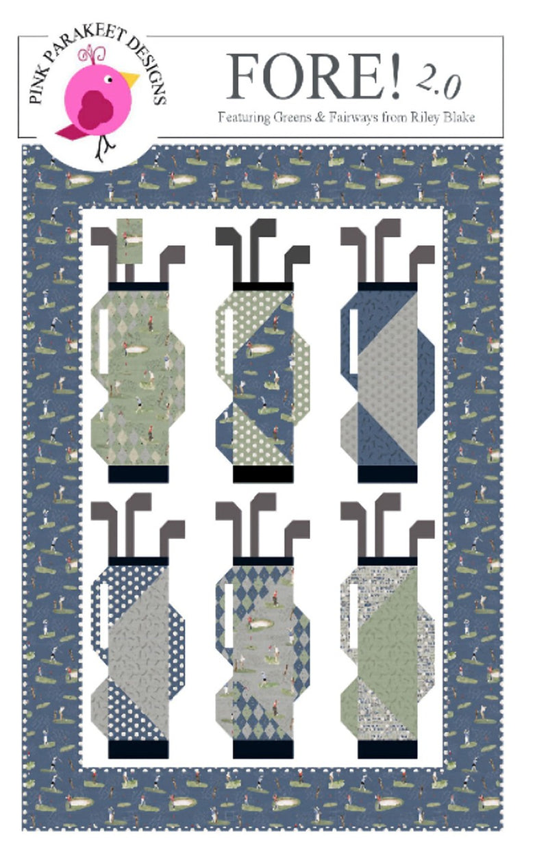 Pink Parakeet Designs Fore! 2.0 Quilt Pattern
