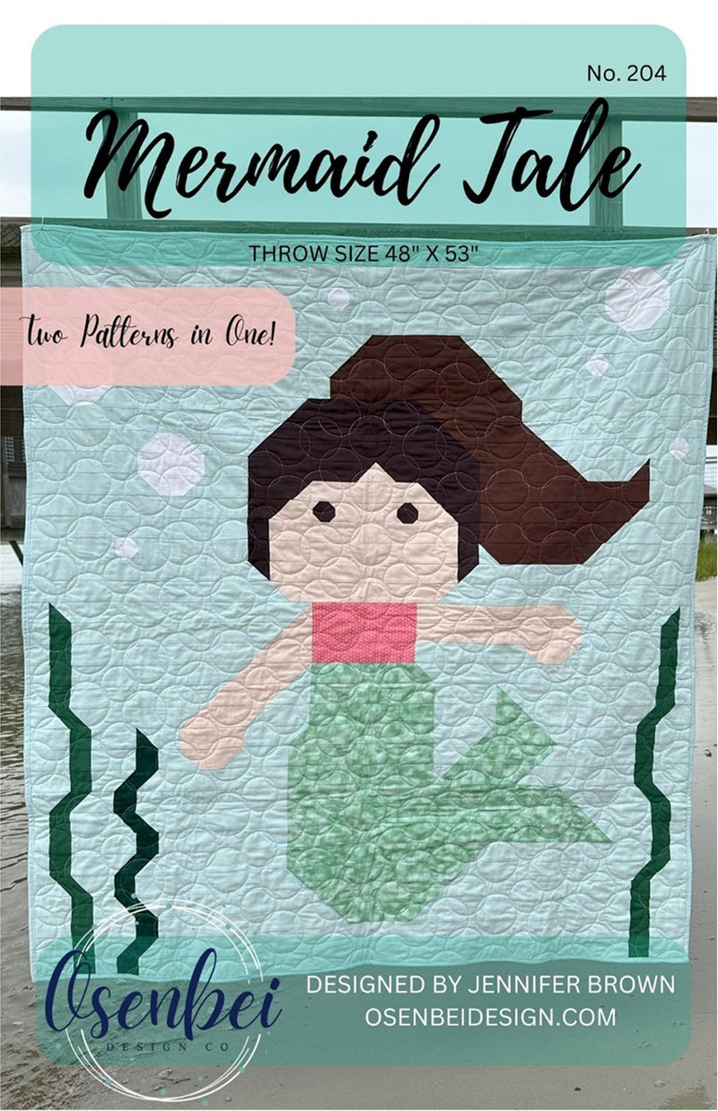 Osenbei Design Co. Mermaid Tale Quilt Pattern