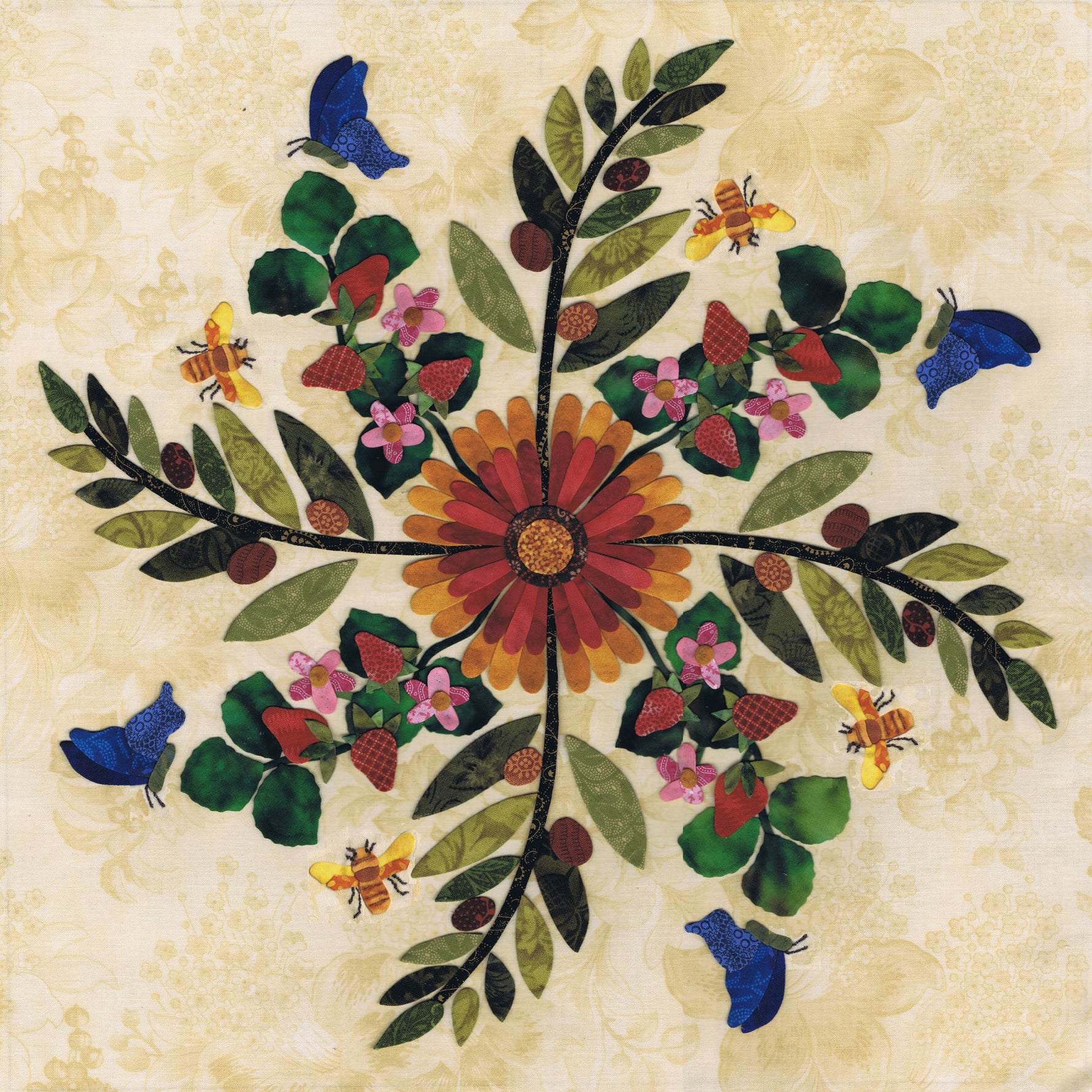 American Album Block of the Month Oklahoma - Indian Blanket Block 5