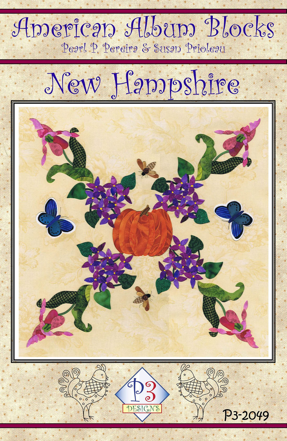 American Album Block of the Month New Hampshire - Granite State Block 49