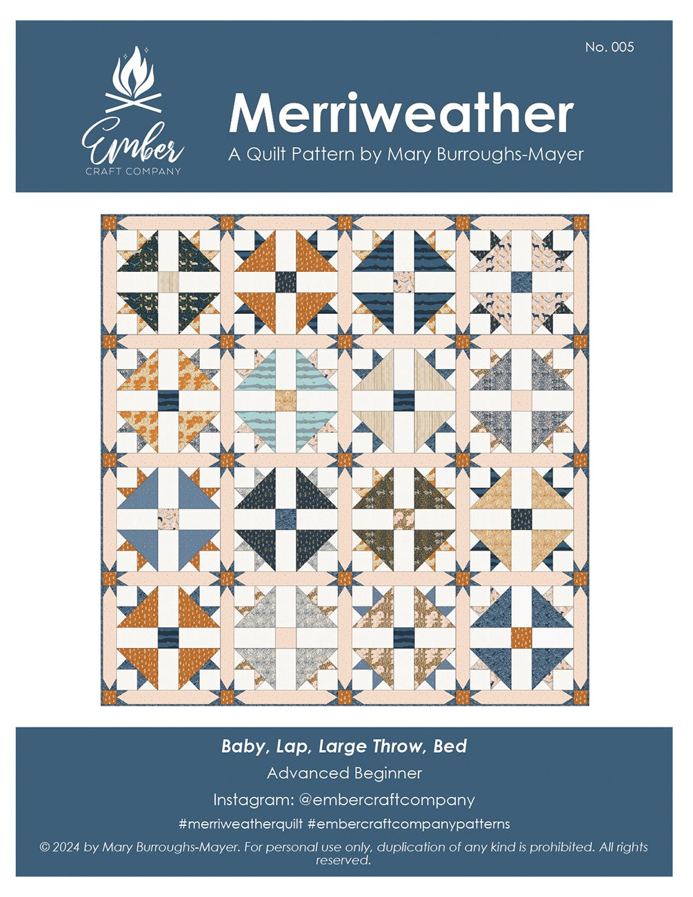 Ember Craft Company Merriweather Quilt Pattern