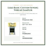 Product Specifications – Leko Basic Cotton Sewing Thread Sampler