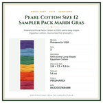 Product Specifications – Pearl Cotton Size 12 Sampler Pack Mardi Gras