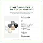 Product Specifications – Pearl Cotton Size 12 Sampler Pack Neutral