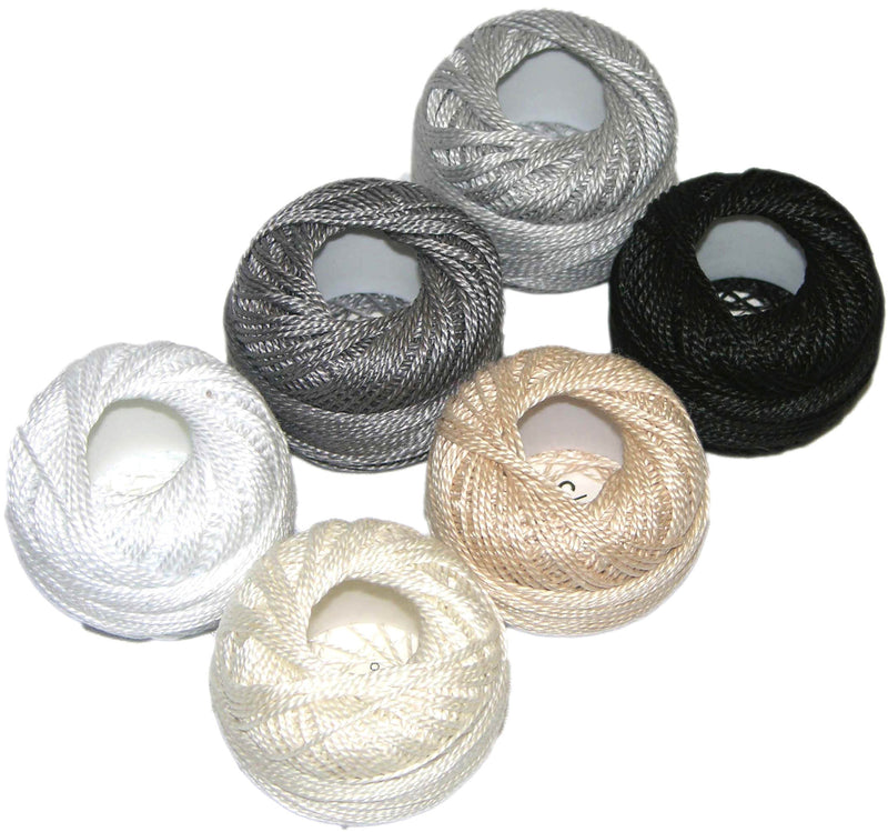 Pearl Cotton Size 5 Thread Sampler Pack Neutral