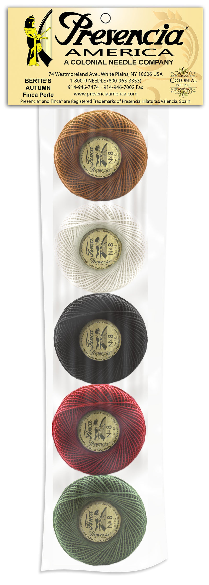 Pearl Cotton Size 8 Thread Sampler Pack Bertie's Autumn