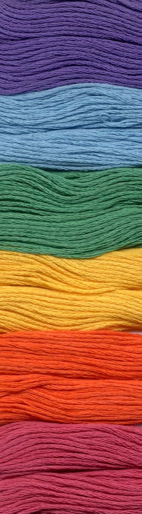 Pearl Cotton Size 8 Thread Sampler Pack Mardi Gras