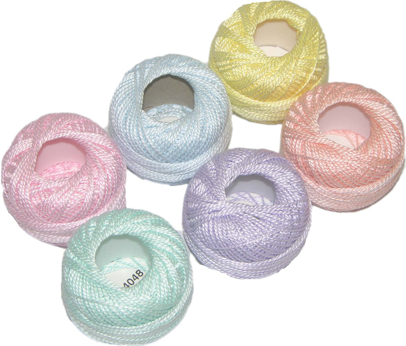 Pearl Cotton Size 8 Thread Sampler Pack Pastel