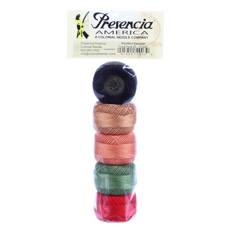 Pearl Cotton Size 8 Thread Sampler Pack Purrfect