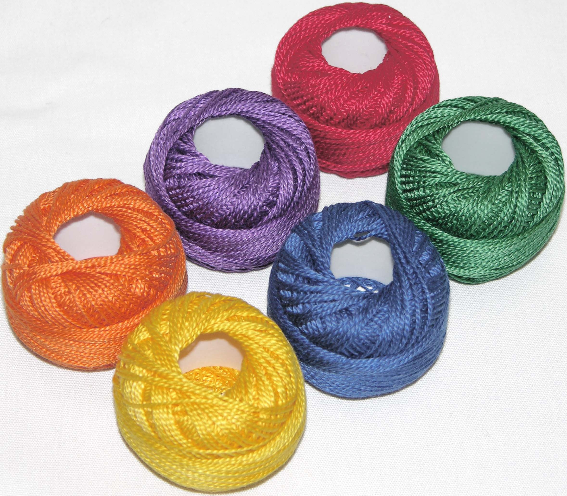 Pearl Cotton Size 12 Thread Sampler Pack Crayon