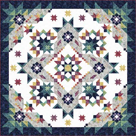 Celestial Gems Block of the Month quilt pattern