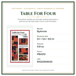 Product Specifications – Table For Four
