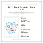 Product Specifications – Petit Four Baskets - Pack of 25