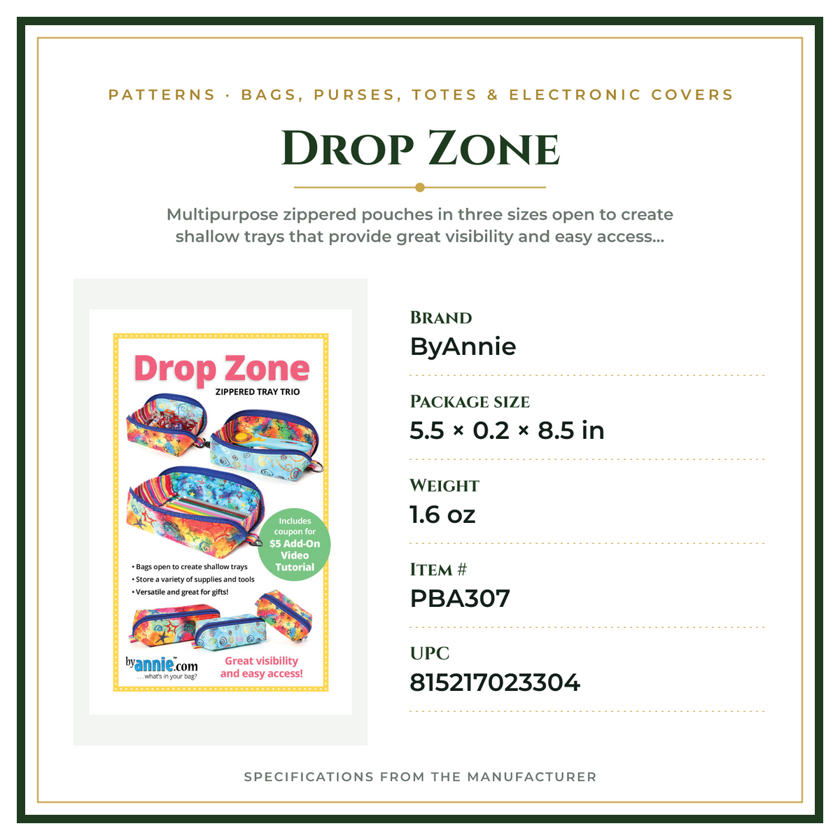Product Specifications – Drop Zone