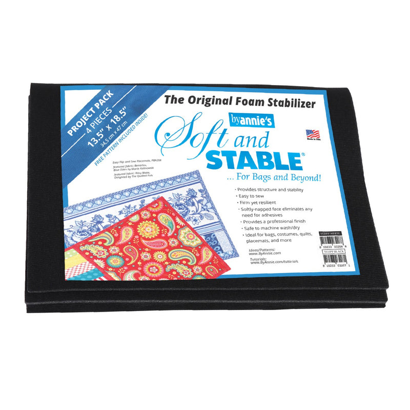Soft and Stable Project Pack 100% Polyester Foam Stabilizer Black