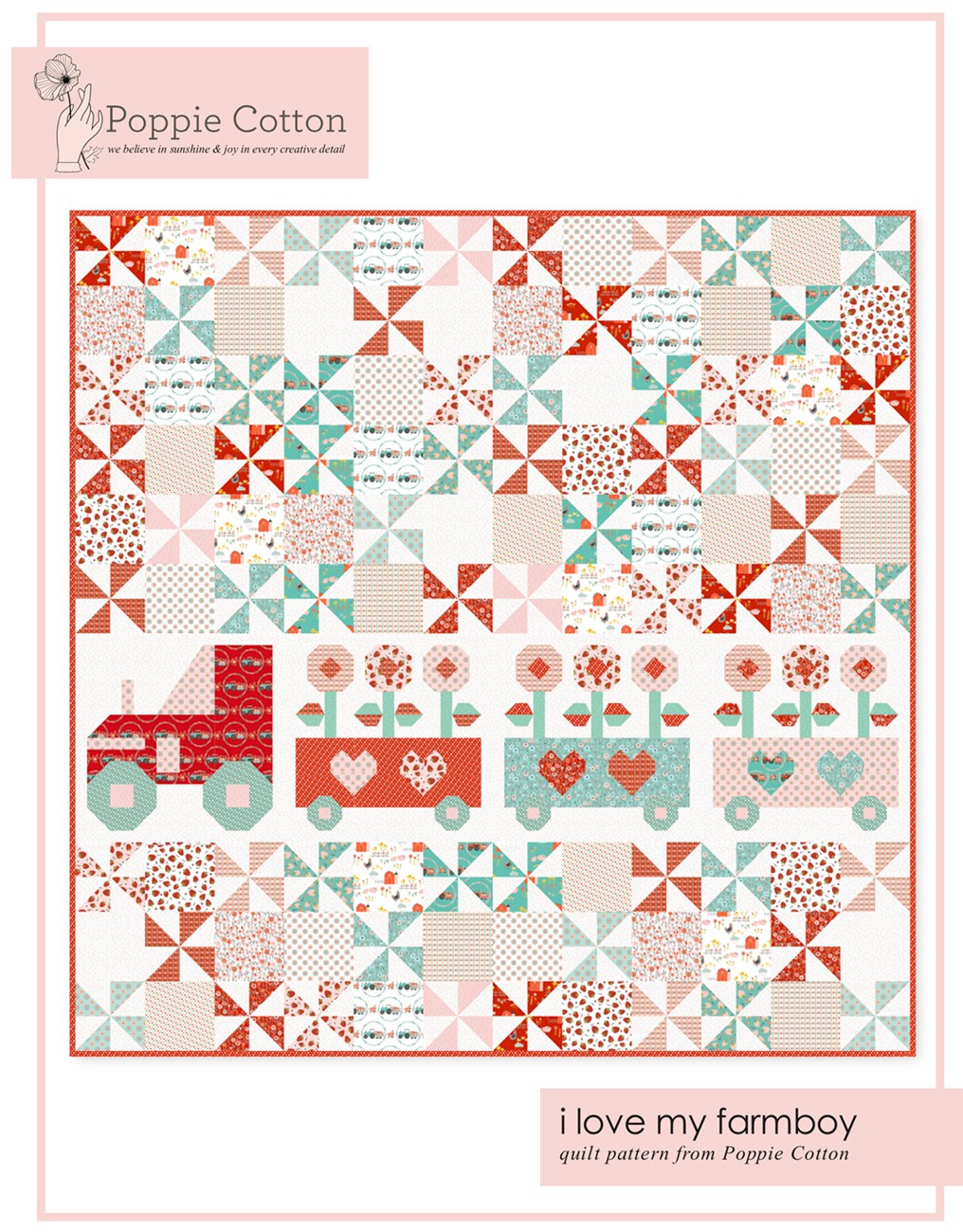 Quilt Pattern I Love My Farmboy