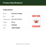 Product Specifications – Crab Charm