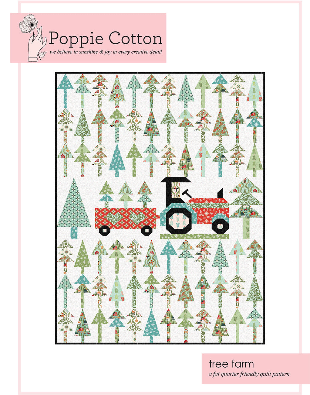 Quilt Pattern Prairie Christmas Tree Farm