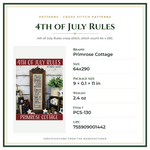 Product Specifications – 4th of July Rules