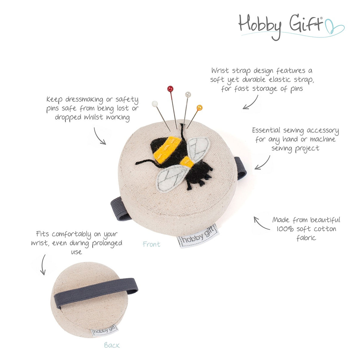 Wrist Pincushion Bee