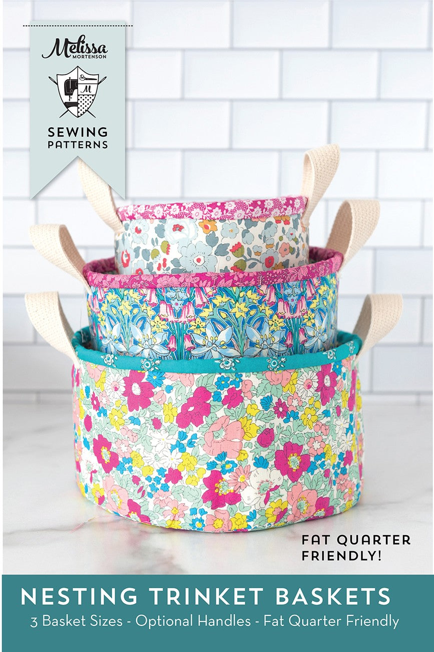 Nesting Trinket Baskets Sewing Pattern