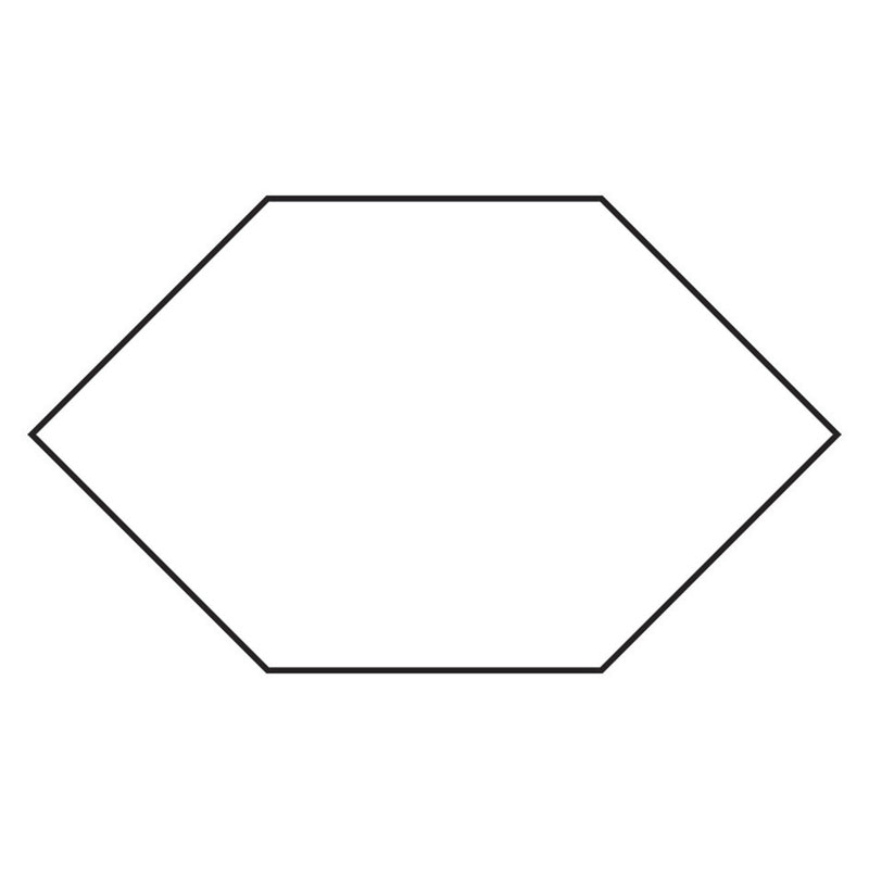 1/2in Elongated Hexagon Papers